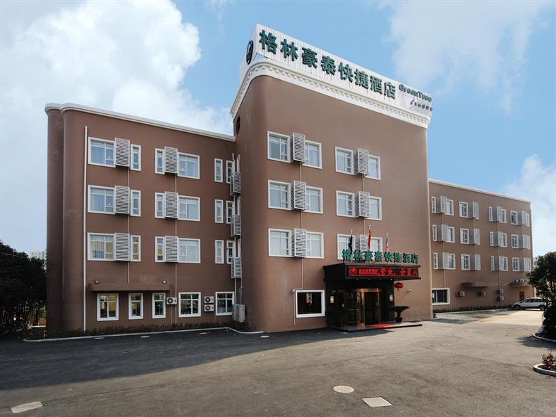 Greentree Inn Shanghai West Huaxia Road Metro Station Express Hotel Bagian luar foto